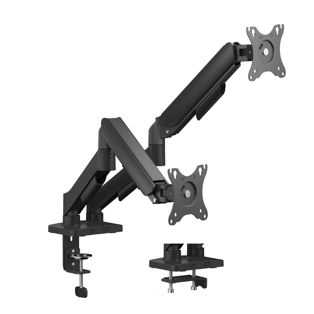 MXG EMA-24 Economical Mechanical Spring Dual Monitor Arm - Black