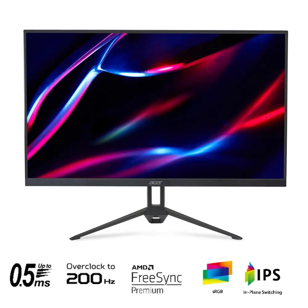 Acer Nitro KG273 X1 27 Inch FHD IPS Gaming Monitor 200Hz | 1ms GTG / 0.5ms | AMD FreeSync Premium | HDMI 2.0 + DisplayPort | VESA 75×75mm