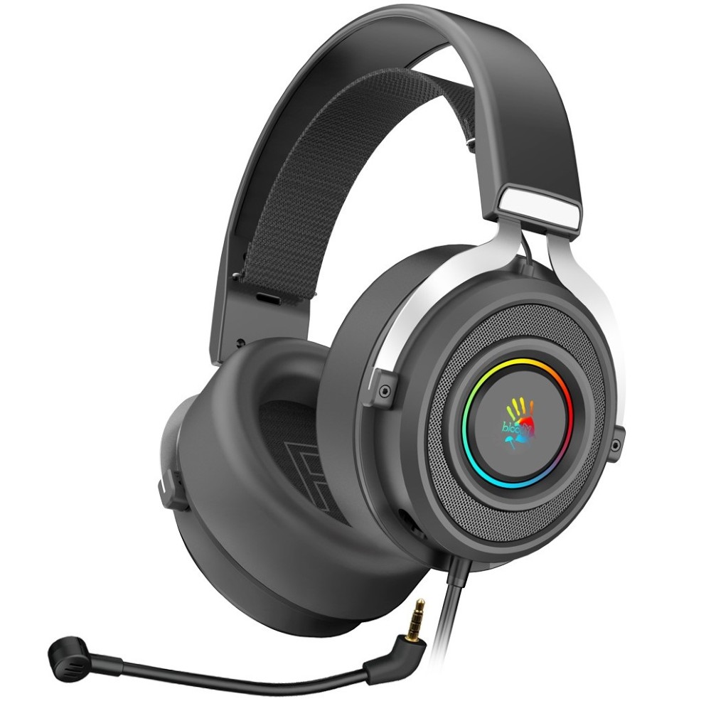Bloody G535 Virtual 7.1 Surround Sound USB Gaming Headset | Black Silver