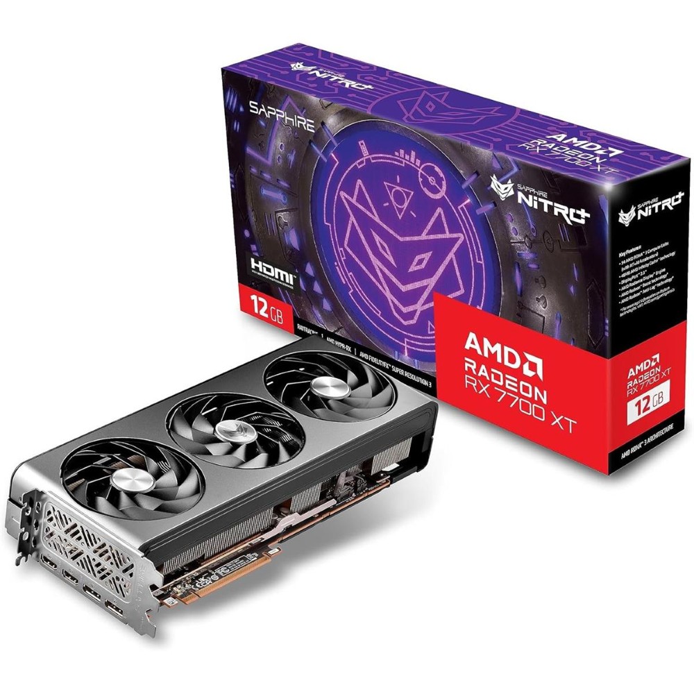 Sapphire NITRO+ Radeon RX 7700 XT 12GB GDDR6 PCI Express 4.0 x16 Graphics Card