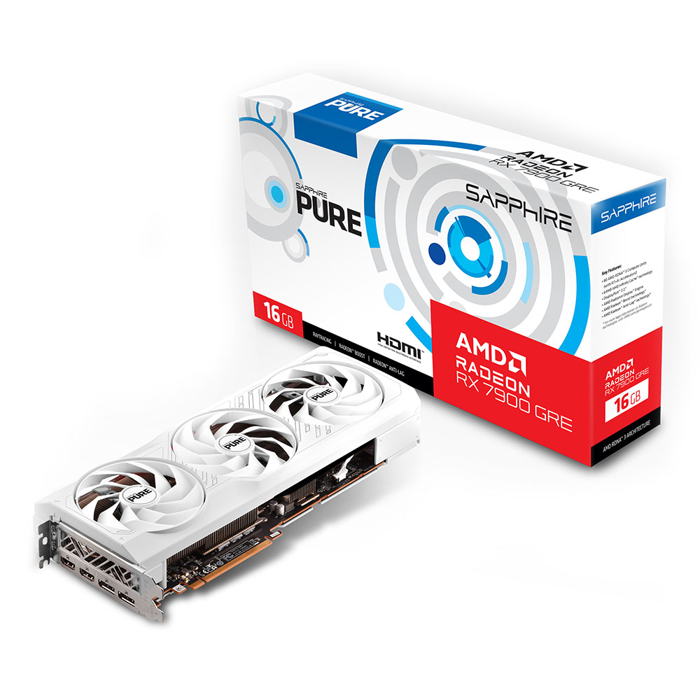 Sapphire Pure AMD Radeon RX 7900 GRE 16GB Gaming Graphics Card - Refurbished
