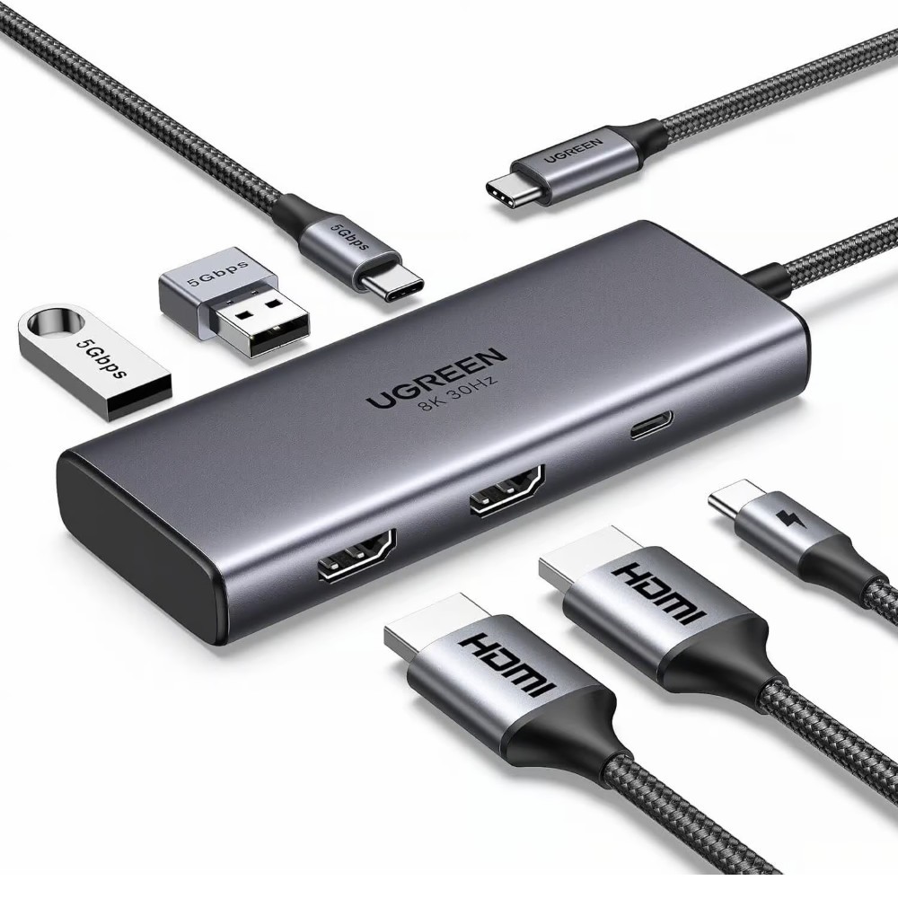 UGREEN 15852 Revodok 206 Docking Station 6 in 1 USB C Hub