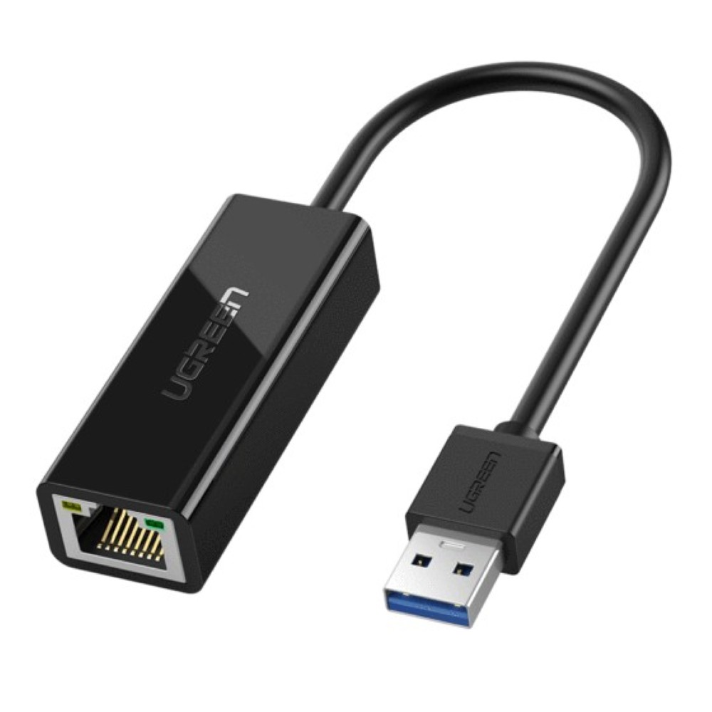 UGREEN 20256 USB 3.0 to RJ45 Gigabit Ethernet Adapter Black