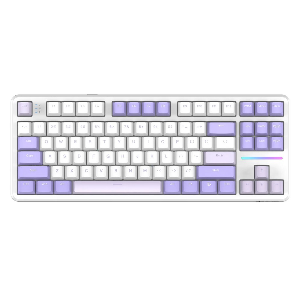 ATTACK SHARK X87 Tri-mode Gasket Mechanical Keyboard - Twilight Purple Strawberry switch