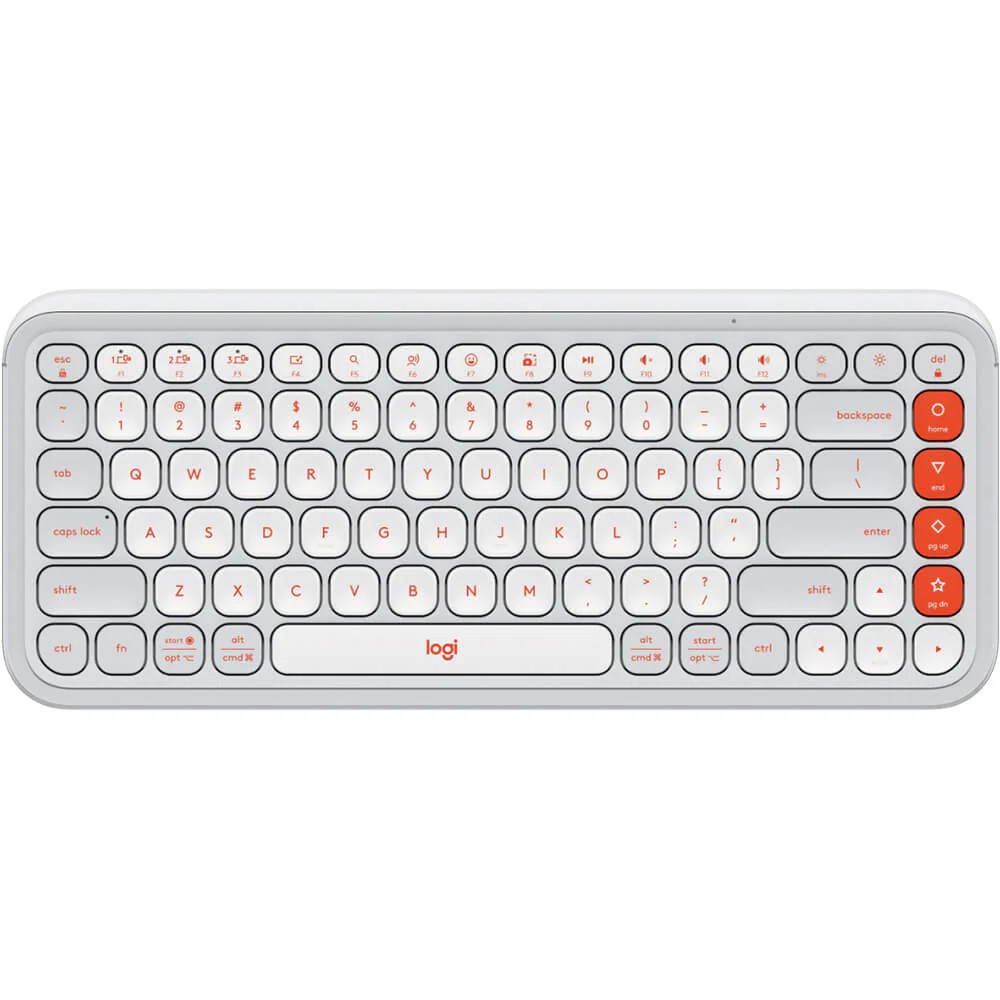 Logitech POP ICON KEYS Compact Wireless Keyboard White - 920-013084