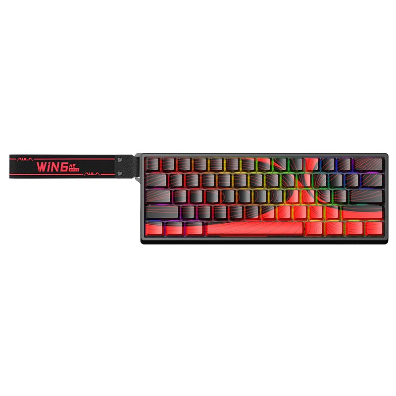 AULA WIN60HE Max Magnetic Switch Gaming Keyboards Red - Wing Chun Magnetic Switch
