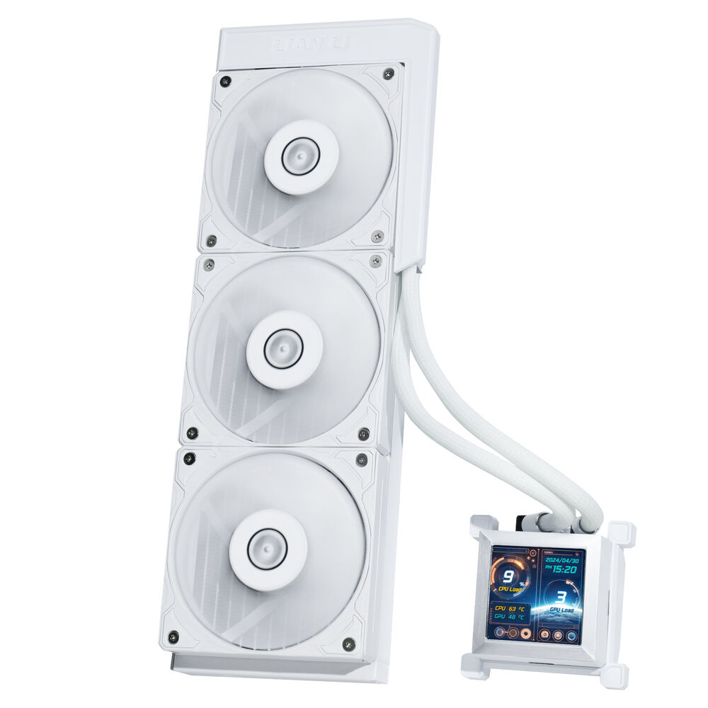 Lian Li Hydroshift 360 2.88 IPS LCD AIO Cooler White Non ARGB