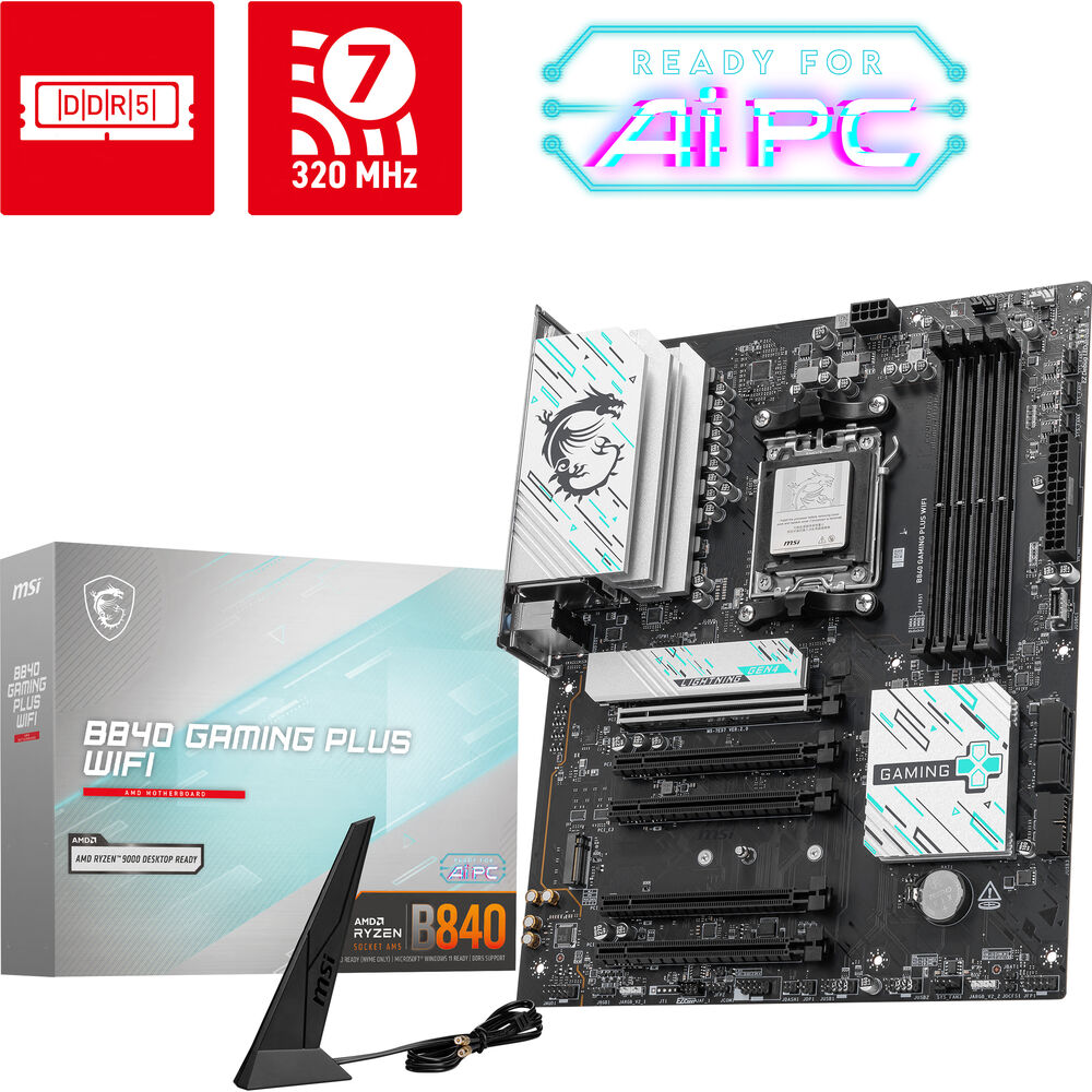 MSI B840 Gaming Plus Wifi AM5 ATX Motherboard