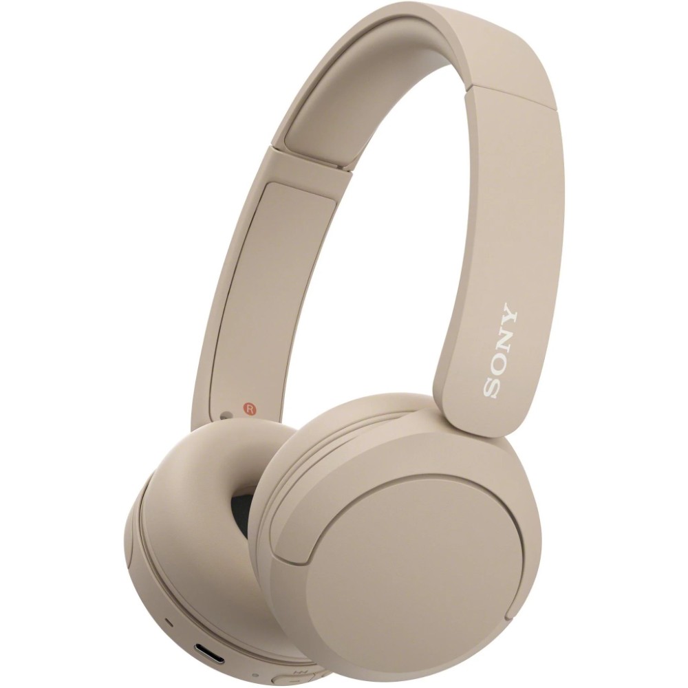 Sony WH-CH520 Wireless On-Ear Headphones with Microphone (Beige)