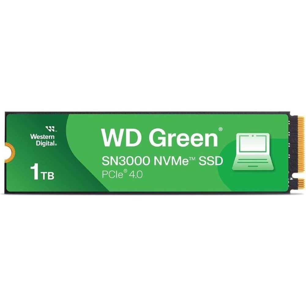 WESTERN DIGITAL Green SN3000 1TB Gen 4 5000MB/s NVMe M.2 SSD