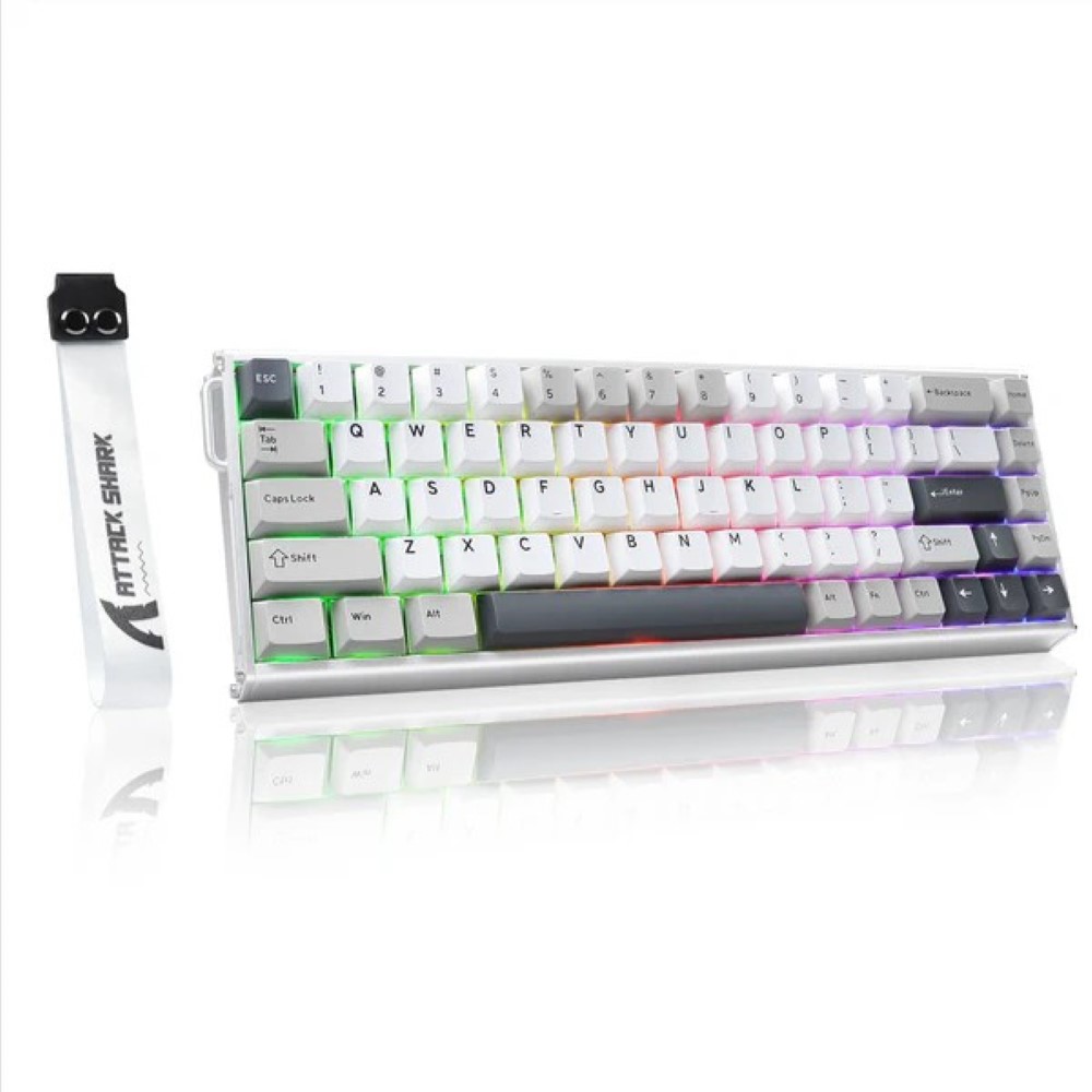 ATTACK SHARK X68MAX HE Rapid Trigger Aluminum Keyboard Magnetic Switch - Star White