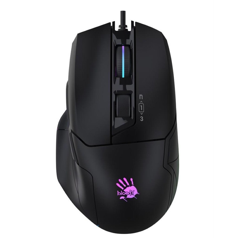Bloody W70 Max RGB Gaming Mouse | Stone Black