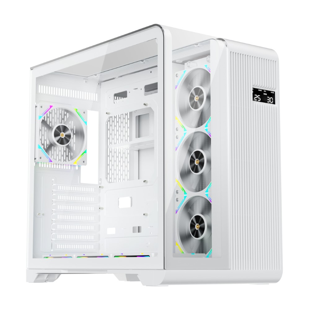 1st Player RT7 4 FS7 Fans Digital Display Case White