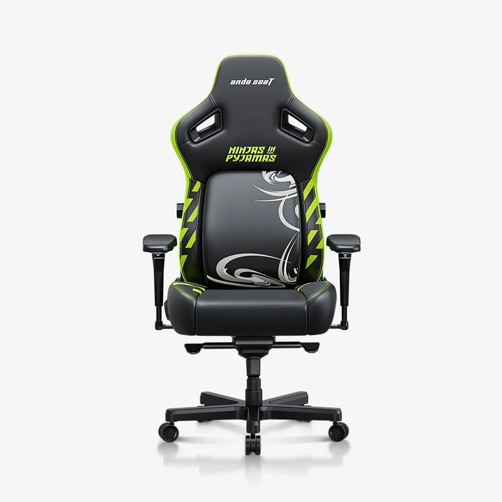 Anda Seat Kaiser 4 XL Premium Leather Gaming Chair NIP Edition Black/Green