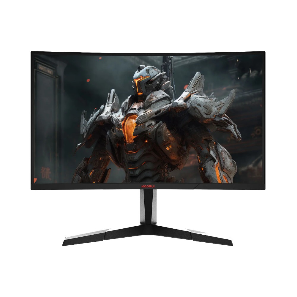 KOORUI 27E6QCA 27 Inch 180Hz GTG 1ms QHD 100% sRGB, 90% DCI-P3, 1500R Curved Monitor, VA Display, Adaptive-Sync Technology, 16.7m Color Display, 2x HDMI / DP 2.1 Gaming Monitor