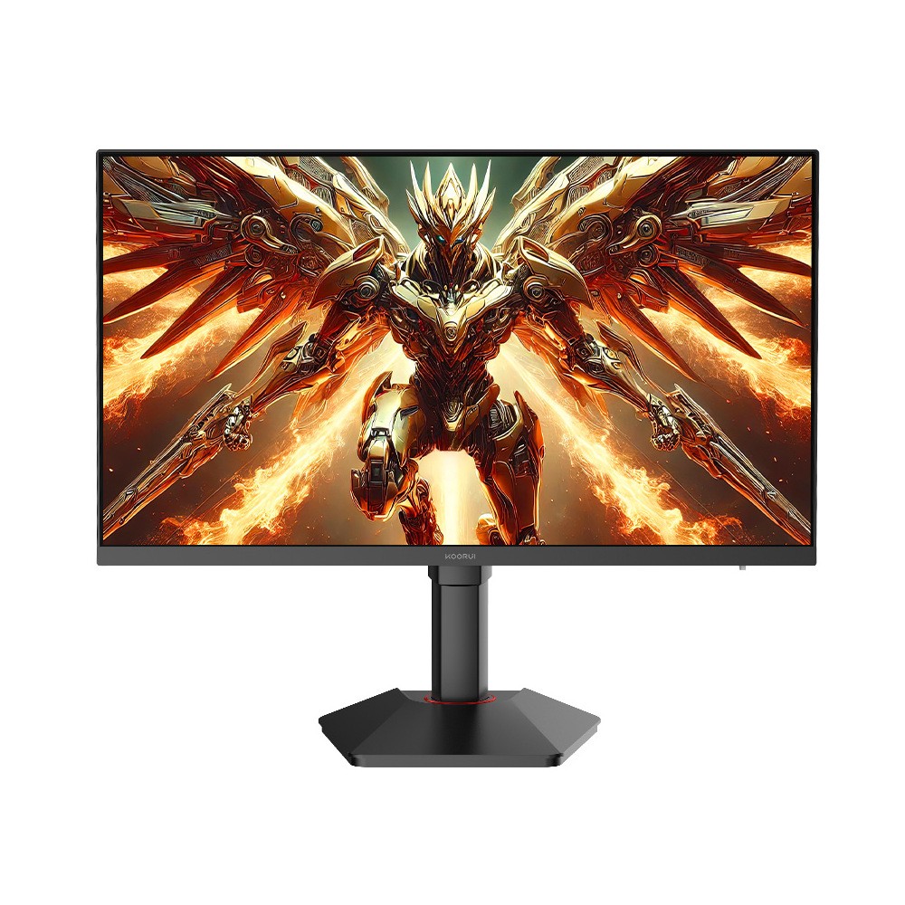 KOORUI G2721E 27 Inch 320Hz 1ms, Fast IPS Display QHD (2560*1440) Display 95% DCI-P3, PPI 109 |E≤2 | 130% sRGB |100% Adobe RGB (DIC) 1ms Response Time, HDR 400, With Height Adjustable and Swivel Ergonomic Stand Gaming Monitor