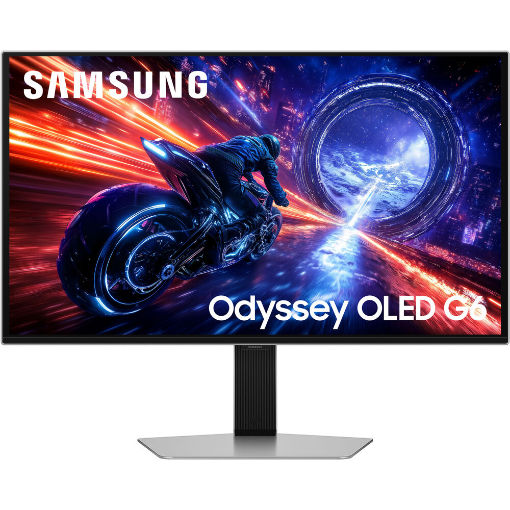 Samsung Odyssey OLED G6 27 Inch LS27FG602SM 1440p HDR10+ 500 Hz DCI P3 99% HDMI 2.1 Gaming Monitor