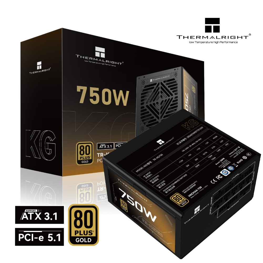 Thermalright KG-750 750W 80 Plus Gold Fully Modular Power Supply