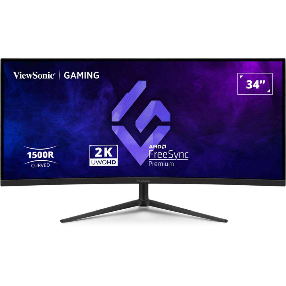 ViewSonic VX3418C-2K 34 Inch 1440p HDR 180 Hz Curved Ultrawide Gaming Monitor