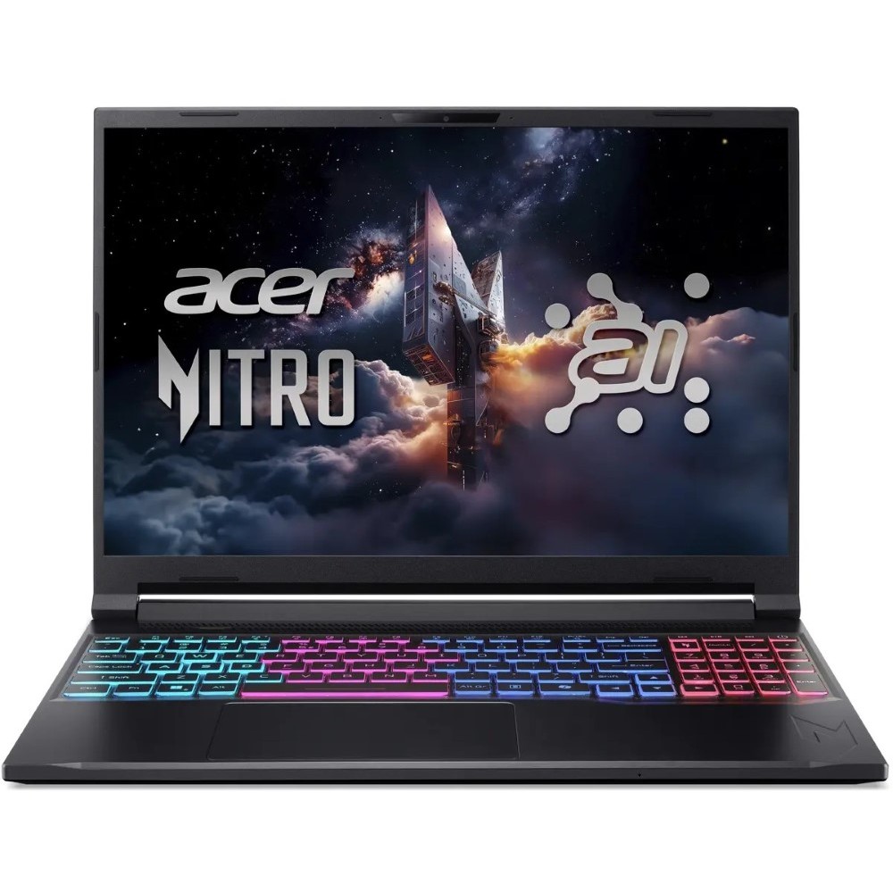 Acer Nitro V 16S AI ANV16S-41-R89V Gaming Laptop AMD Ryzen 7 260 16GB DDR5 512GB SSD NVIDIA RTX 5060 8GB Graphics 4-Zone RGB Keyboard 16 Inch WUXGA IPS 180Hz Windows 11 Home Black