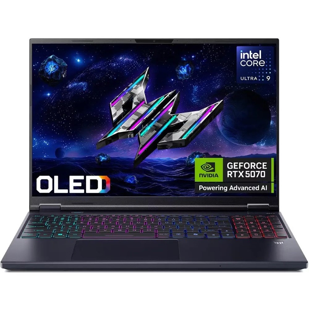 Acer Predator Helios Neo 16S AI PHN16S-71-97CK Gaming Laptop Intel Core Ultra 9 275HX, 16GB DDR5 1TB SSD NVIDIA RTX 5070 8GB Graphics 16 Inch WQXGA OLED 240Hz Windows 11 Home