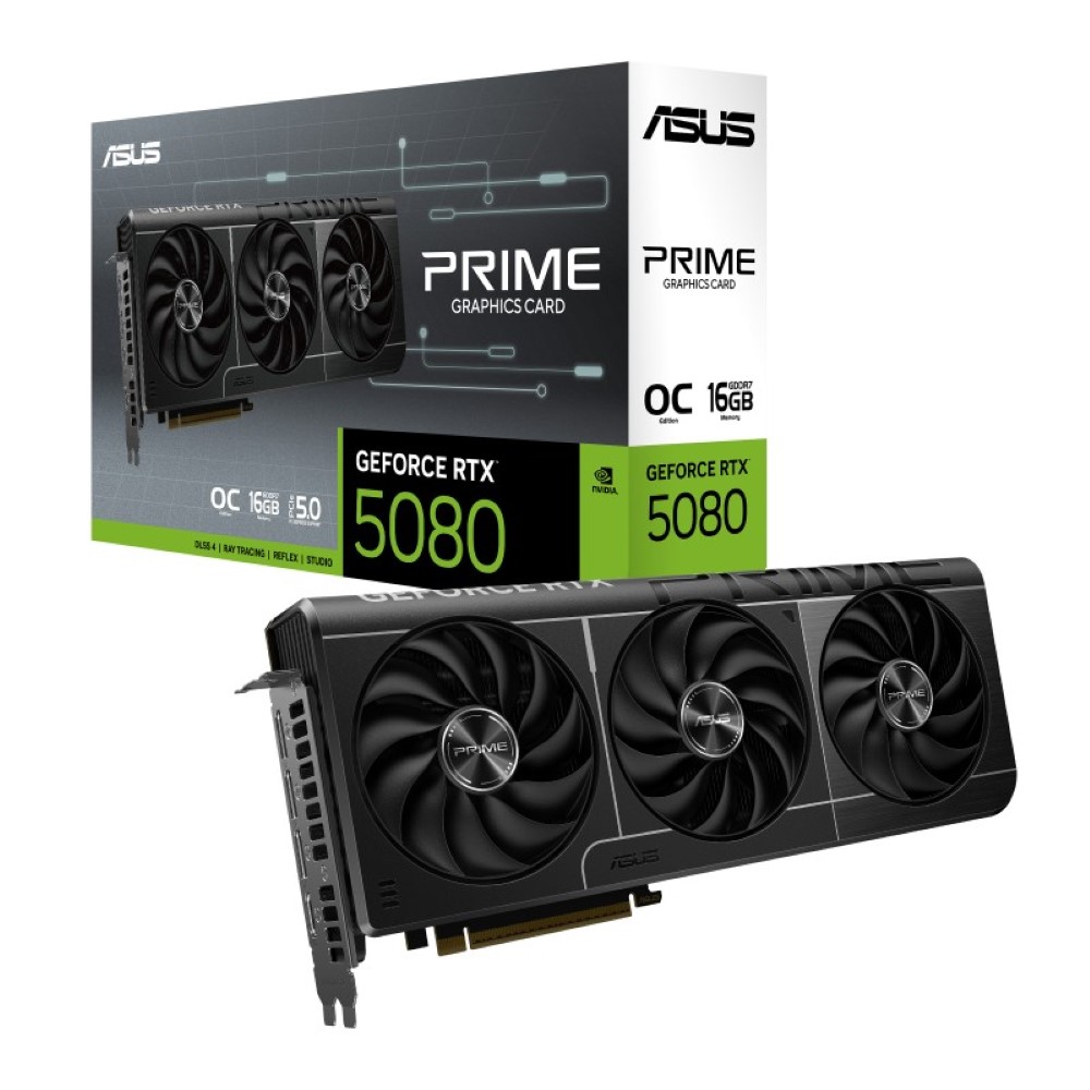 Asus Prime RTX 5080 OC Edition 16GB GDDR7 Graphics Card