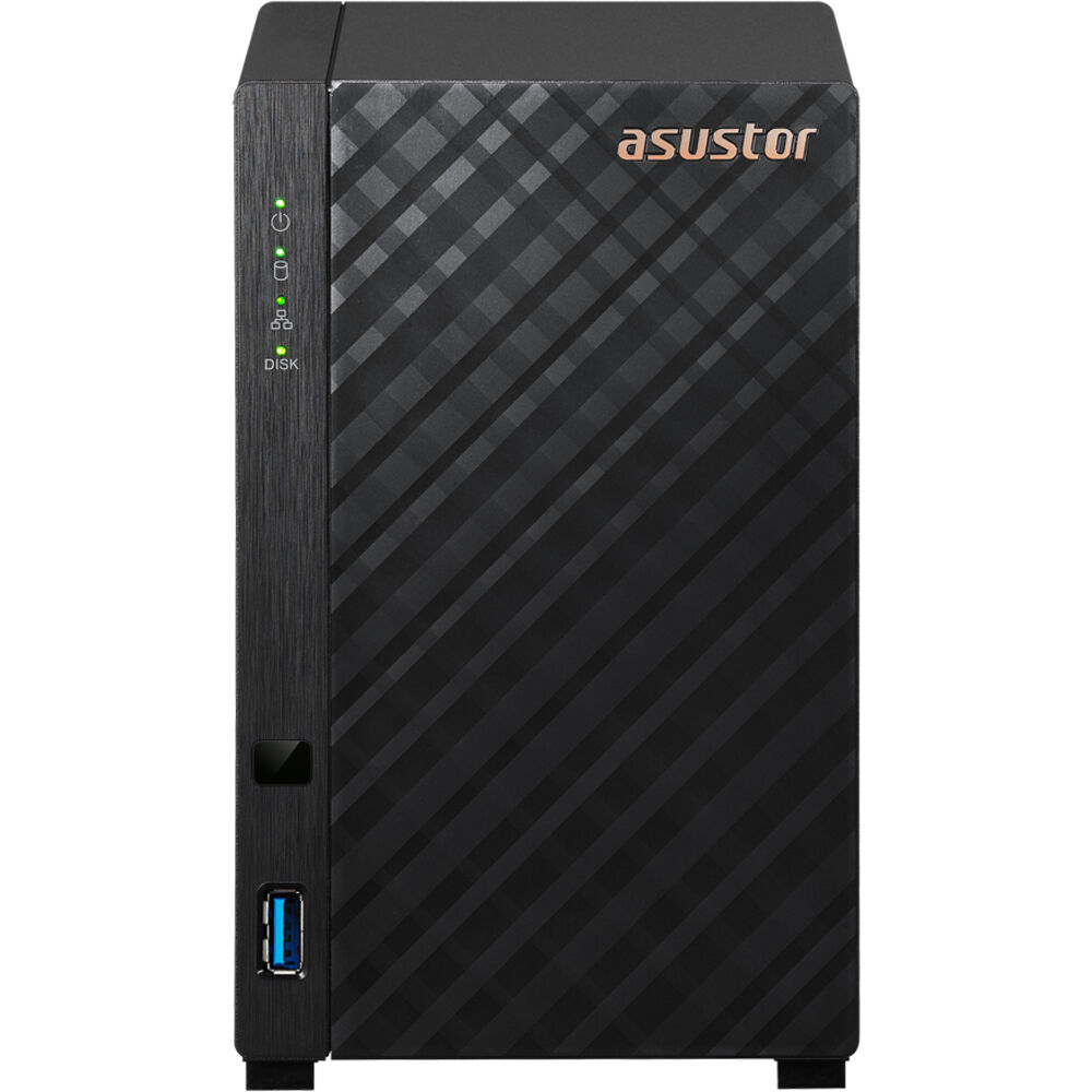 Asustor AS1102TL Drivestor 2 Lite 2 Bay NAS Quad-Core 1.7GHz CPU 1GbE Port 1GB DDR4 (Diskless)