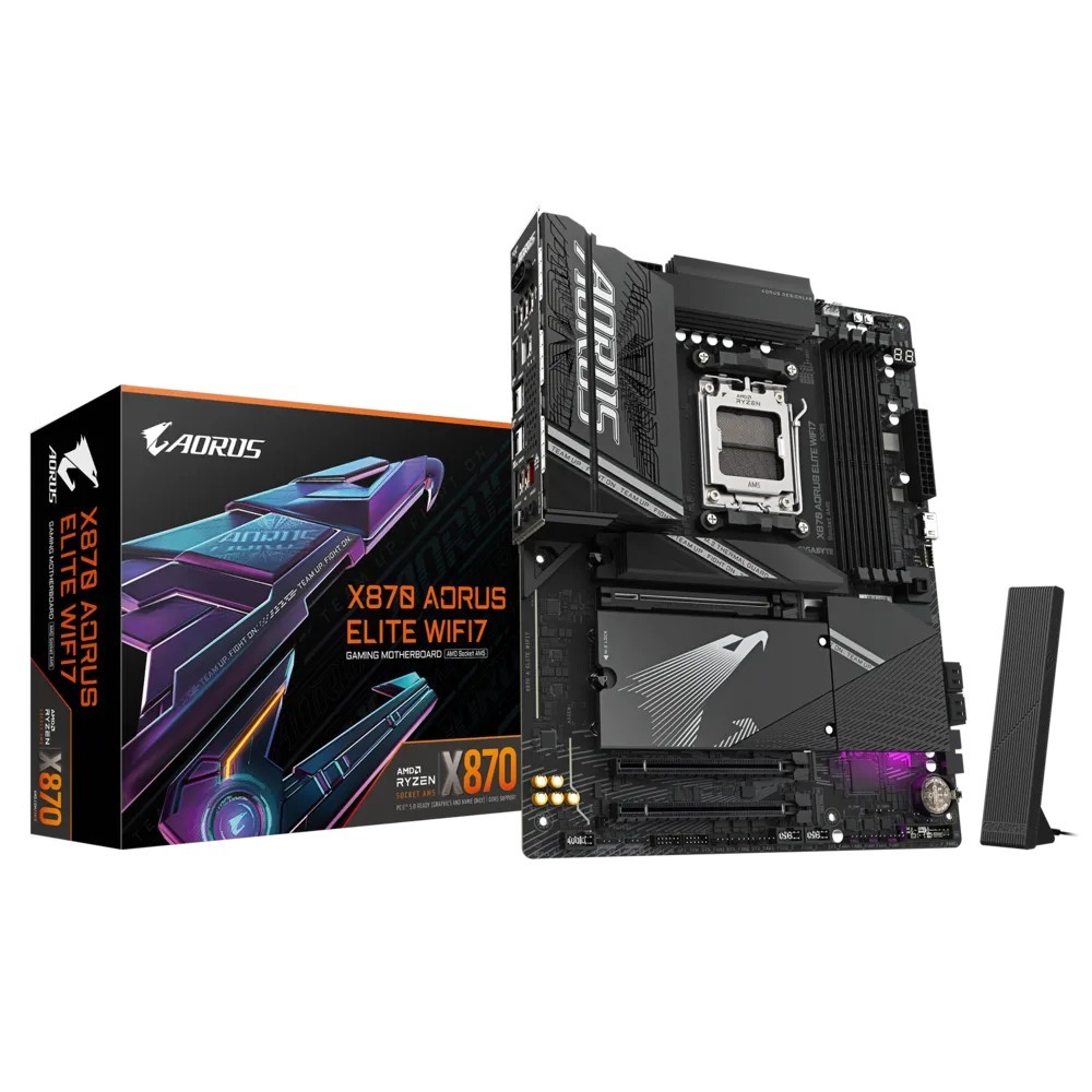 Gigabyte X870 Aorus Elite WIFI7 ATX AM5 DDR5 Gaming Motherboard