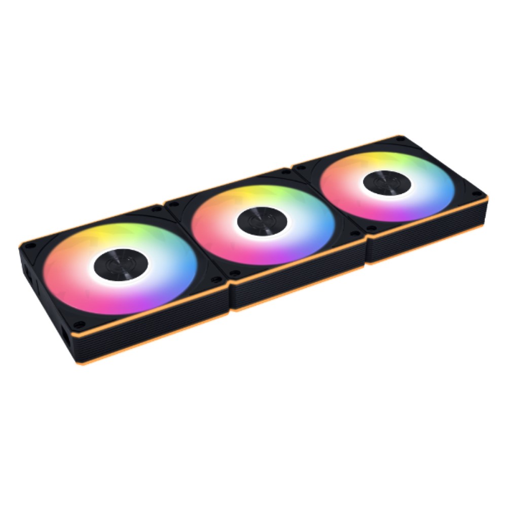 Lian Li UNI FAN CL120 Reverse Blade Wireless Black RGB Triple Fan Pack - 120mm
