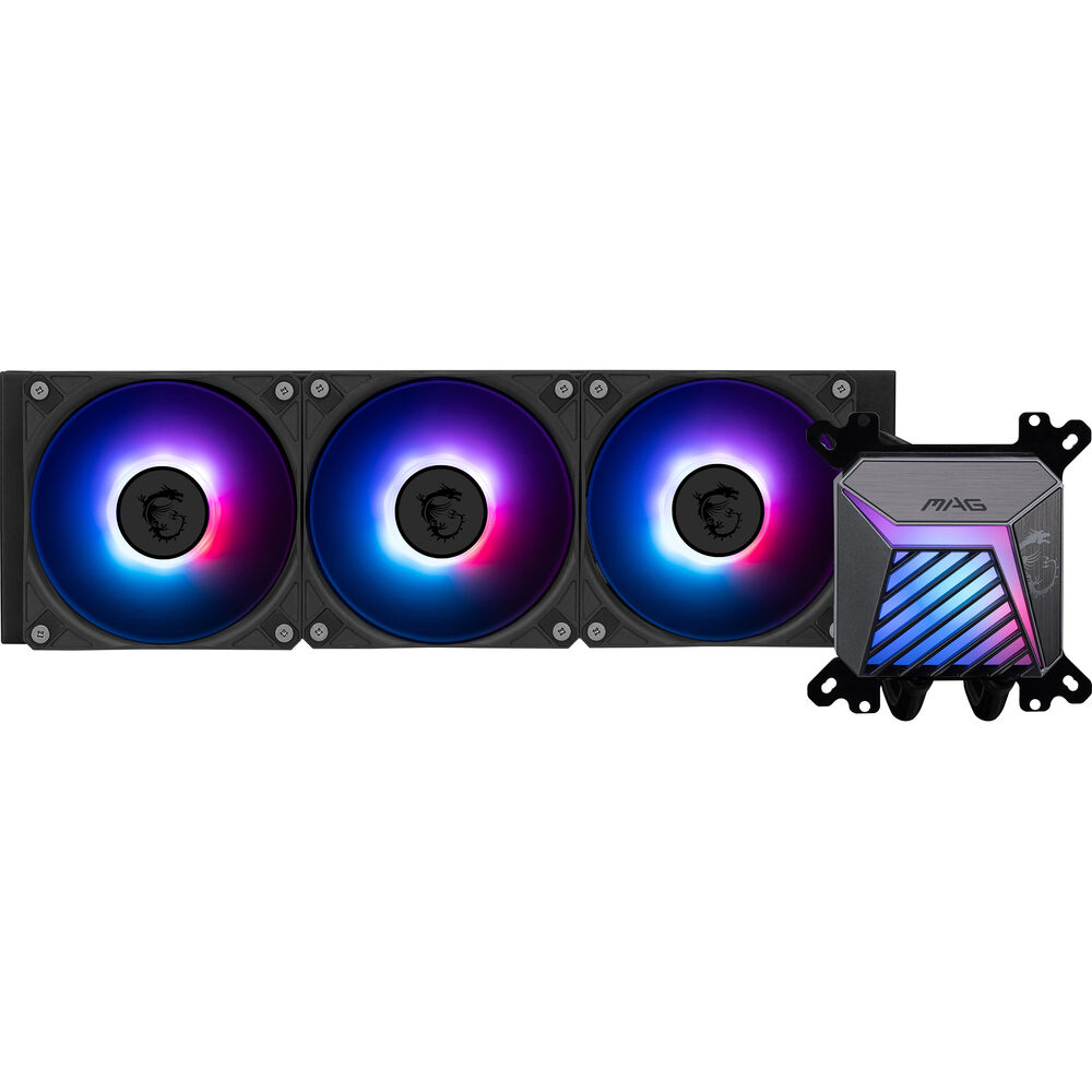 MSI MAG CoreLiquid A15 360mm RGB AIO Liquid CPU Cooler - Black