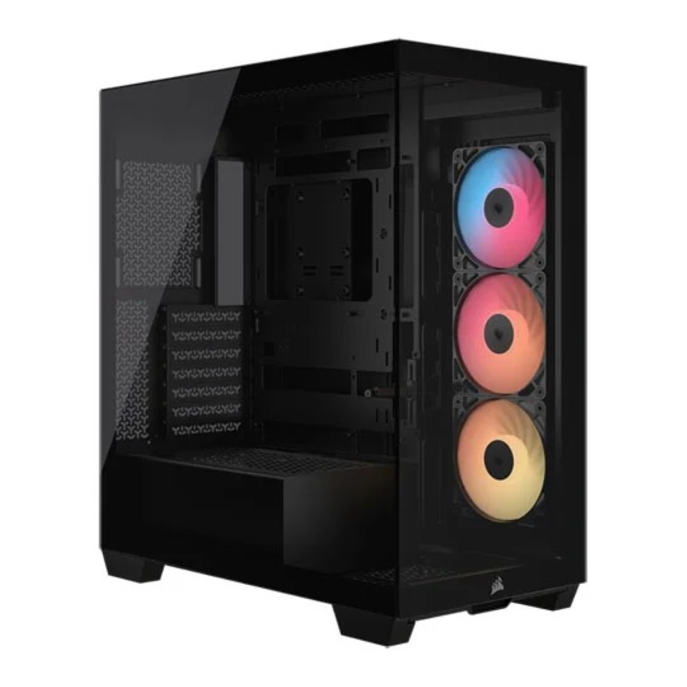 Corsair 3500X LX-R ARGB iCUE Link Tempered Glass Mid Tower PC Case - Black
