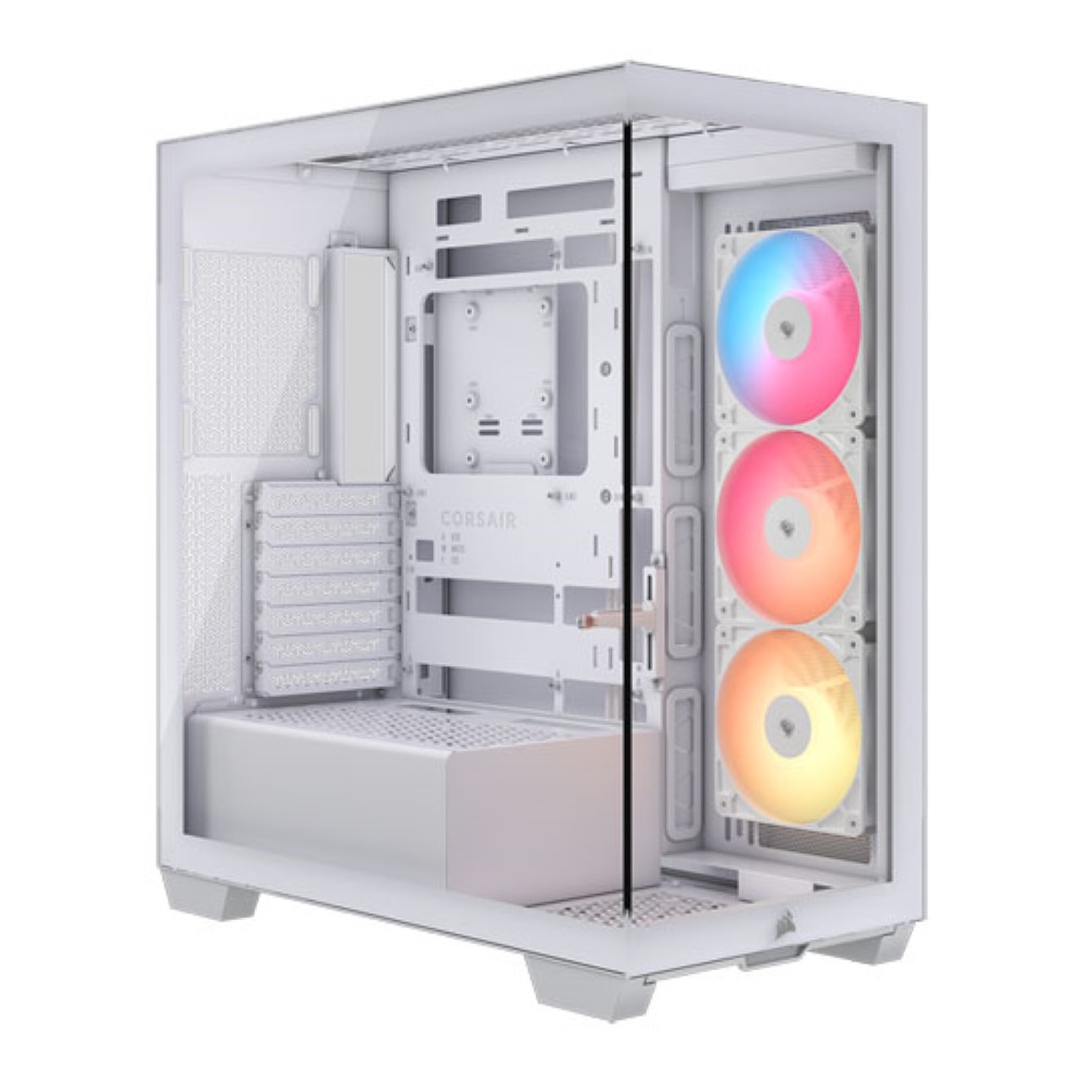 Corsair 3500X LX-R ARGB iCUE Link Tempered Glass Mid Tower PC Case - White
