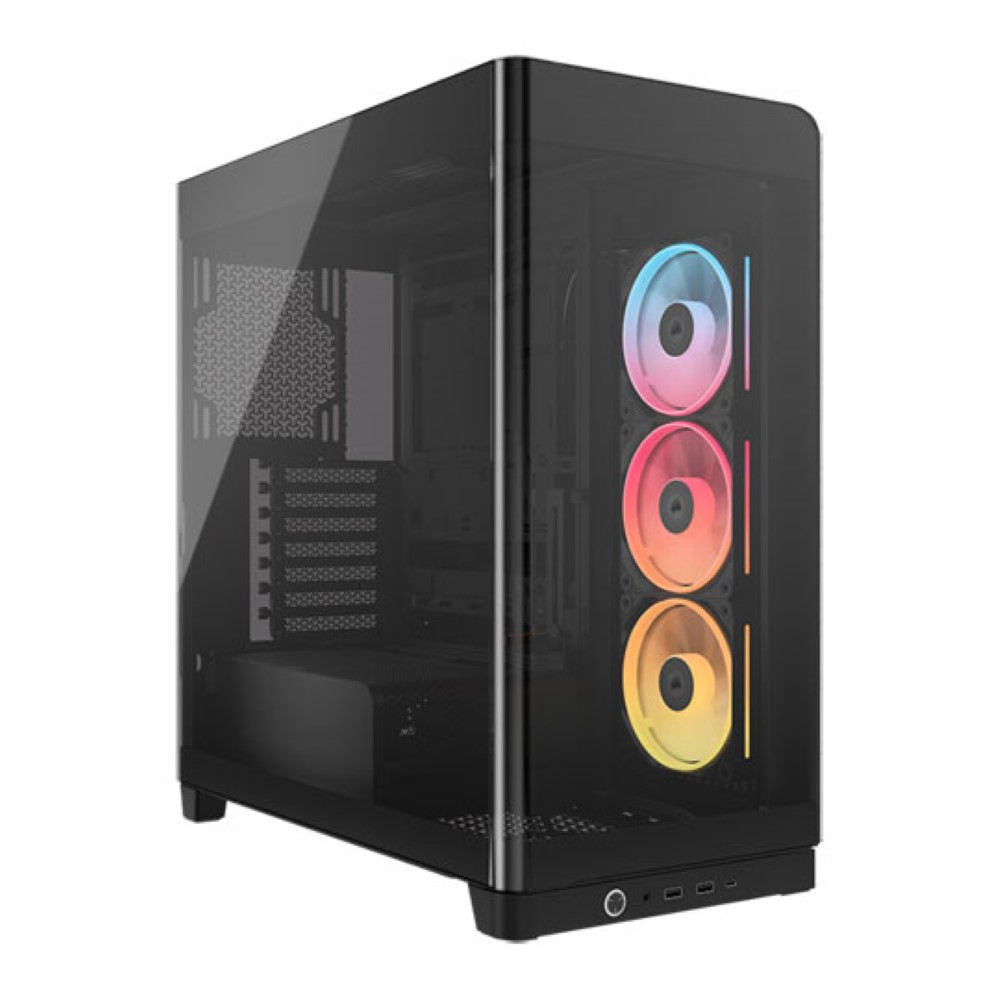 Corsair Frame 4500X LX-R RGB iCUE Link Panoramic Glass Mid-Tower PC Case - Black