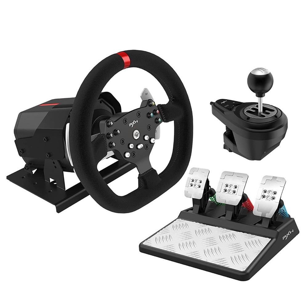 PXN V10 Force Feedback Gaming Racing Wheel Bundle