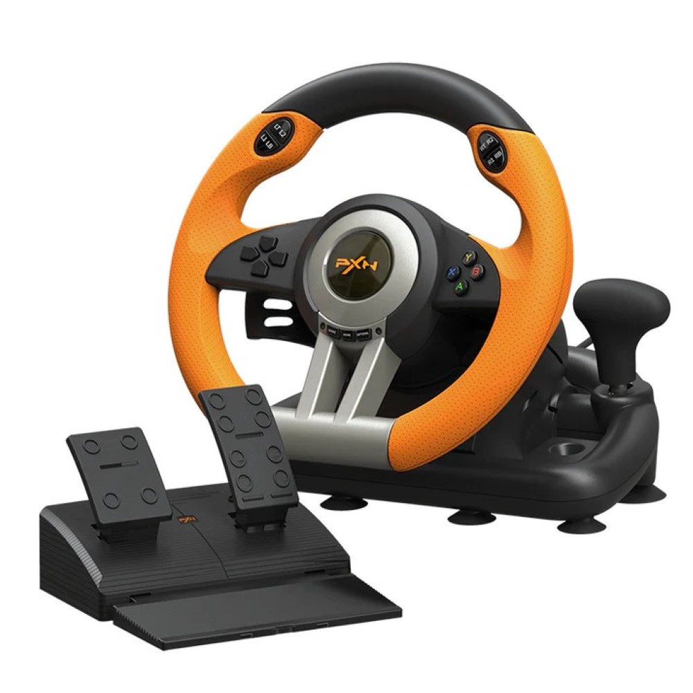 PXN V3 Pro Gaming Racing Steering Wheel - Orange