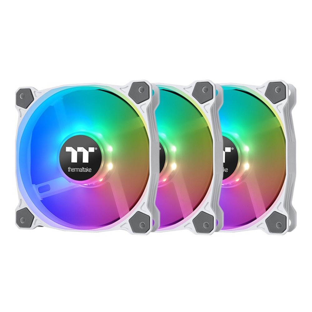 Thermaltake Pure 12 ARGB Sync Radiator Fan TT Premium Edition (3-Fan Pack) - White