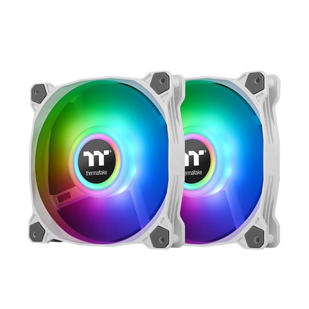 Thermaltake Pure Duo 12 ARGB Sync Radiator Fan (2-Fan Pack) - White