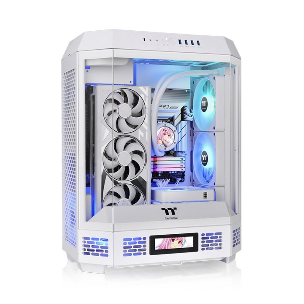 Thermaltake The Tower 600 Mid Tower Gaming Case - Snow