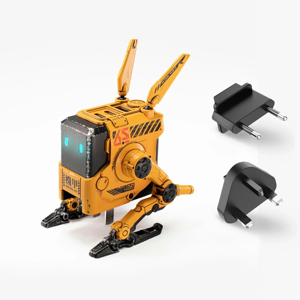 GravaStar Alpha65 GaN 65W Wall Charger - War Damaged Yellow