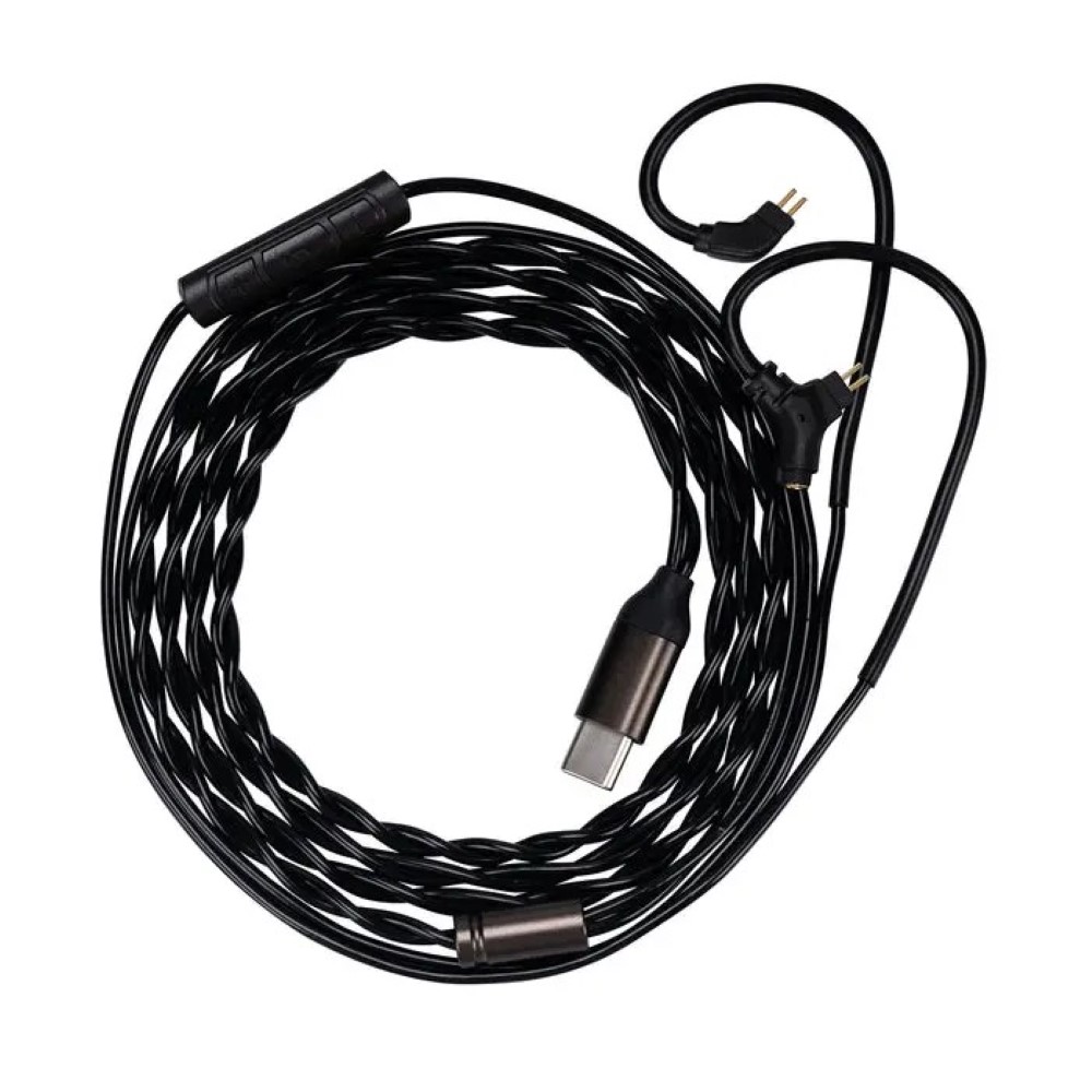 Kinera Celest Ruyi Pro Microphone Cable Type-C Aux Mic Cable Volume Control Compatible IEMs for Audiophile Studio Musician Mobile Phone Game Live Streaming (0.78 Type-C with Detachable Boom Mic)