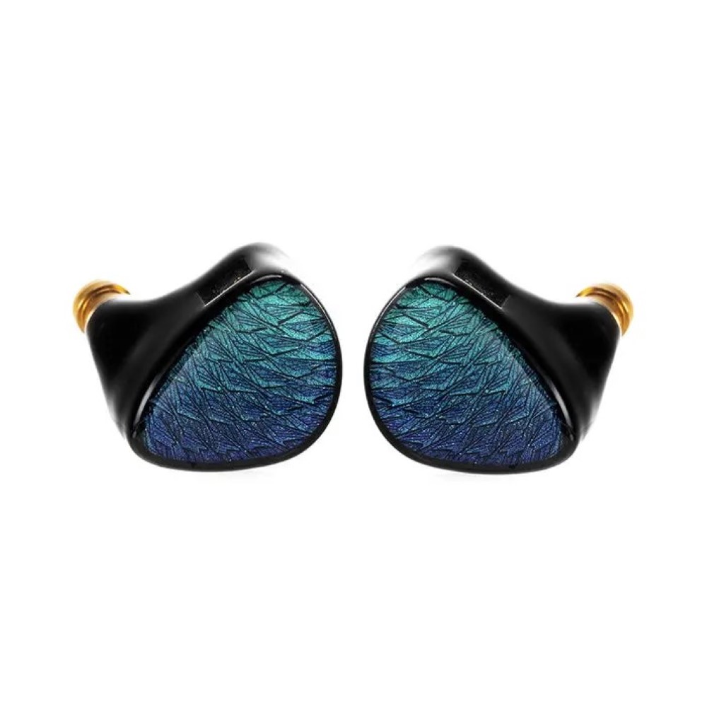 Kinera Celest Wyvern Black Remaster 2nd Gen 10mm LCP 2.0 Diaphragm Custom Dynamic Driver In Ear IEM Earphones With Mic Cable Headphones (3.5mm One Mic Moss Color)