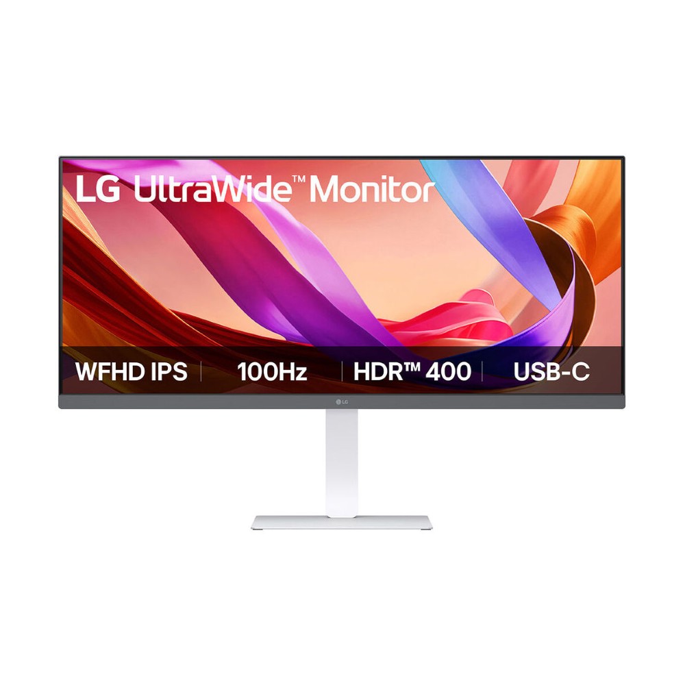 LG UltraWide 34U530A-W 34 100Hz IPS LED Monitor Full HD Resolution HDR10 Support USB-C Connectivity sRGB 99% AMD FreeSync White