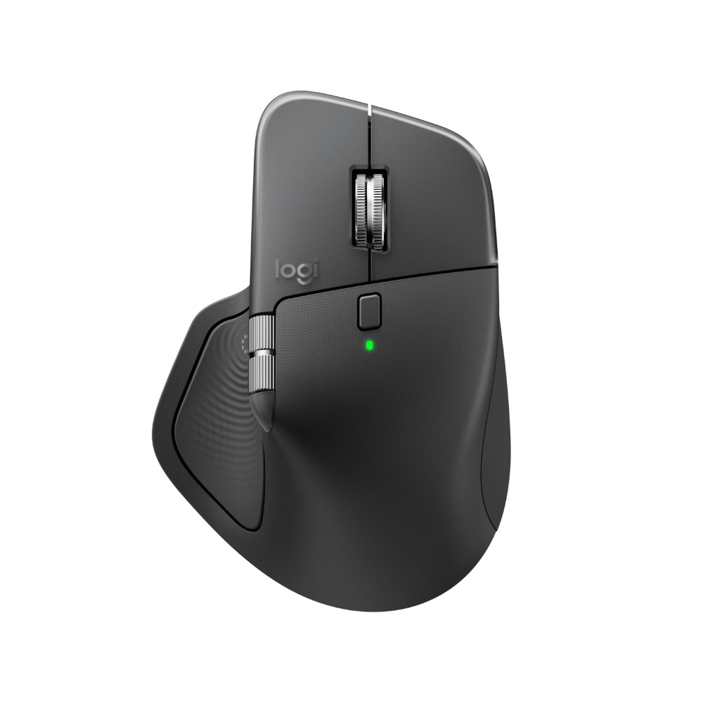 Logitech MX Master 4 Ergonomic Wireless Mouse with Advanced Performance Haptic Feedback Ultra-Fast Scrolling USB-C Charging Bluetooth Windows MacOS - Graphite