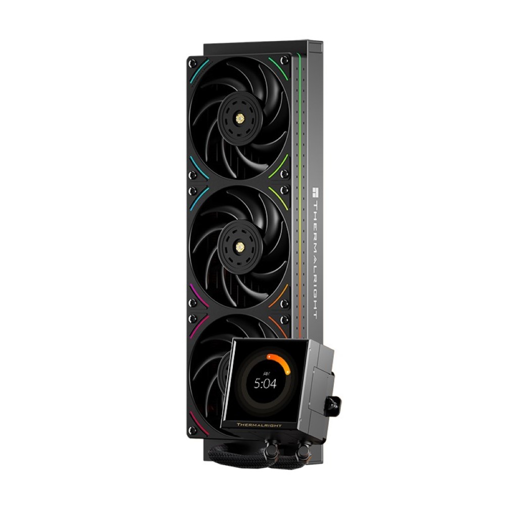 Thermalright Peerless Vision 360 UB ARGB Black – 360mm AIO Liquid CPU Cooler with 3.95-Inch LCD Display