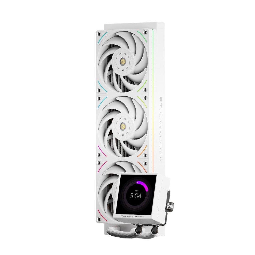 Thermalright Peerless Vision 360 UB ARGB White – 360mm AIO Liquid CPU Cooler with 3.95-Inch LCD Display
