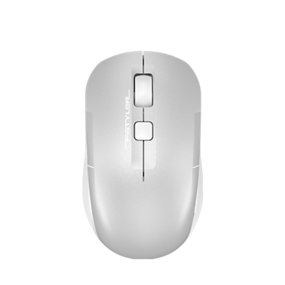 A4Tech FB26CS Air2 Bluetooth and 2.4G Wireless Mouse | lcy White
