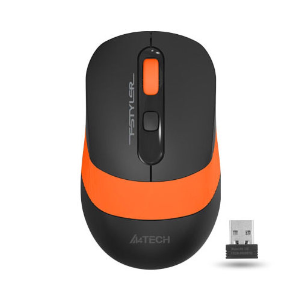 A4Tech Fstyler FG10S 2.4G Wireless Mouse - Orange