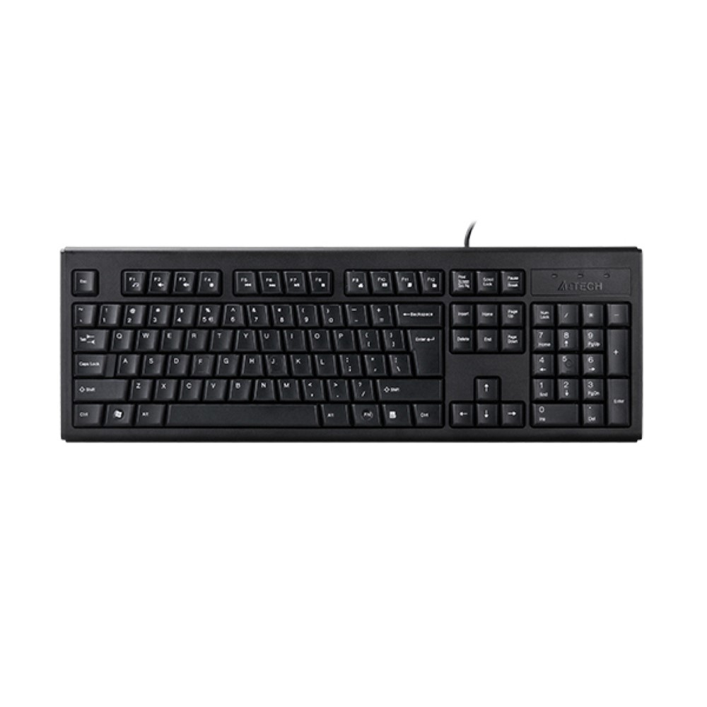 A4tech KRS-83 Comfortkey USB Wired Natural-A Shape Keyboard - Black