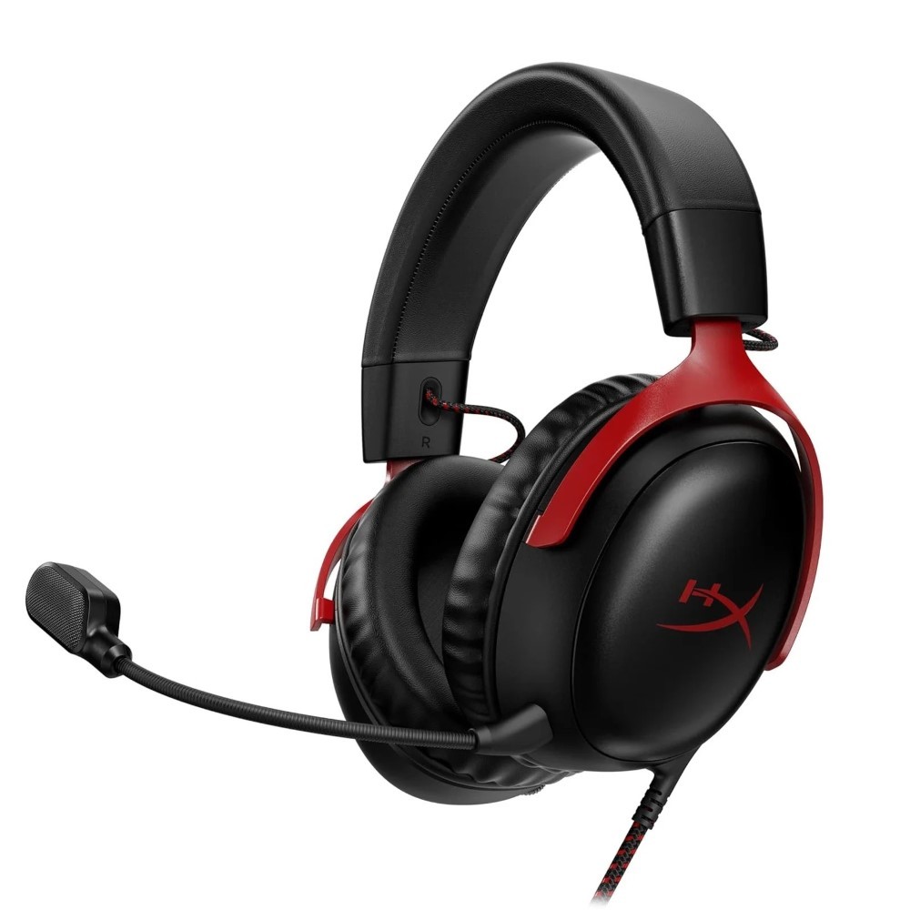 HyperX Cloud III Wired Gaming Headset Black/Red (Open Box)