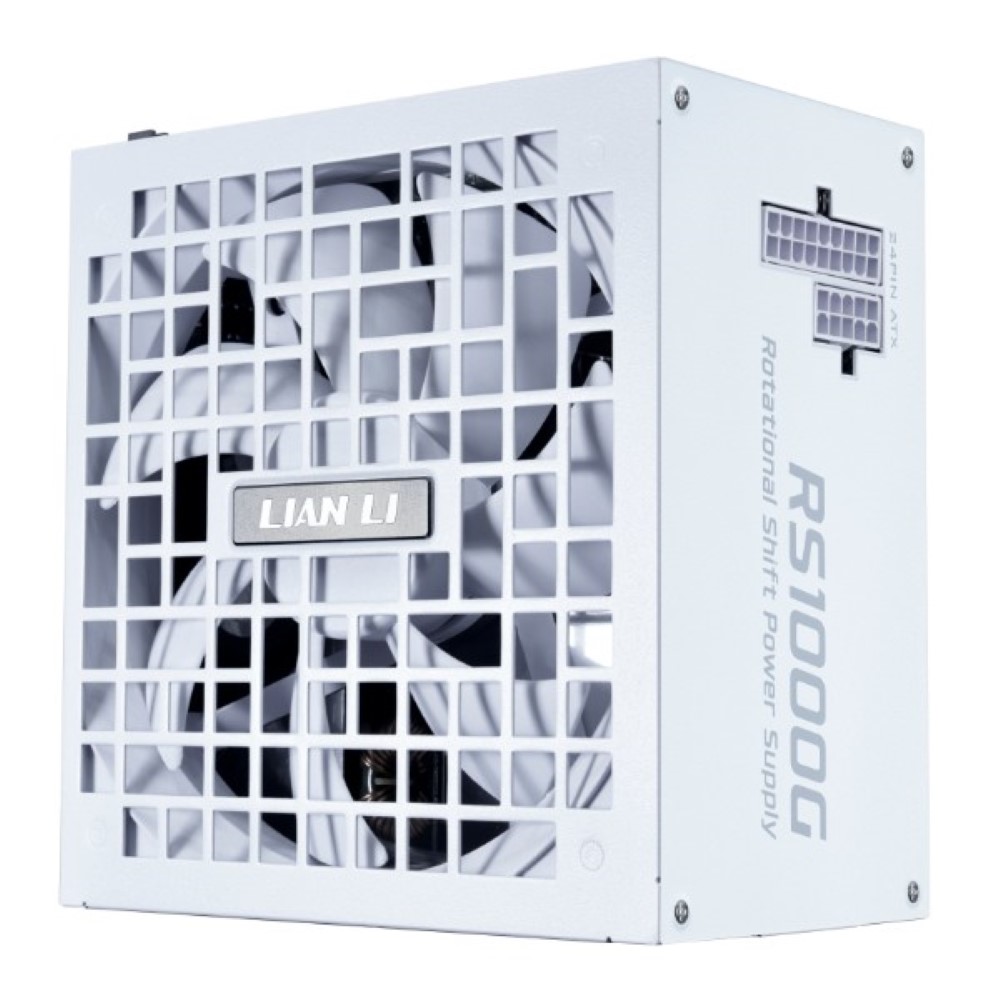 Lian Li RS 1000W Fully Modular 80+ Gold PCIE 5.1 Black PSU with Hub ATX 3.1 - White
